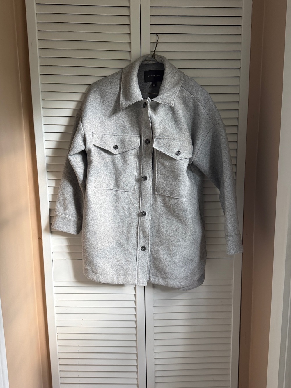 Banana Republic Light Gray Women's coat in XS